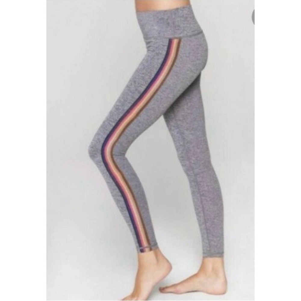 Spiritual Gangster Large Essential High Waist Legging with Tape Grey like new S